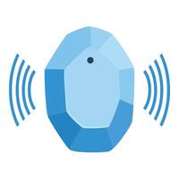 Smart tracker sending wireless signal for item location vector