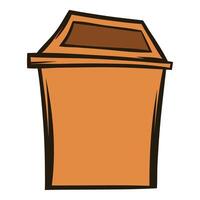 Wooden podium standing on white background ready for speaker vector