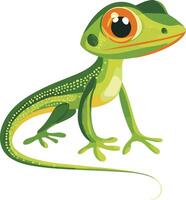 cute simple reptile clipart vector