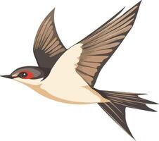 adorable cute simple swift clipart vector