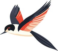 sweet cute simple swift clipart vector