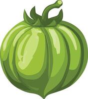 adorable cute simple tomatillo clipart vector