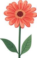 adorable cute simple gerbera daisy clipart vector
