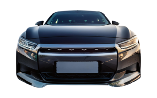 Close-Up of a Sleek Modern Automobile's Front View png