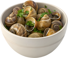 Scrumptious Escargot Appetizer Ideal for French Cuisine Lovers. . png