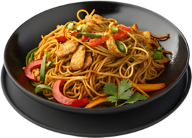 Irresistible Chow Mein Clipart for Culinary Business Branding. . png