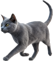 Lifelike Running Cat Motion Illusion for Enhanced Graphic Projects. . png