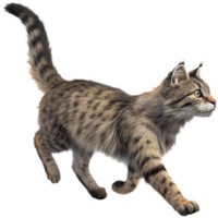 Create Mesmerizing Effects with Running Cat Illusion Clipart. . png