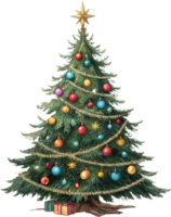 Elegant Christmas Tree Clipart for Professional Holiday Designs. . png