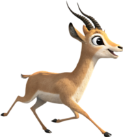 Energetic Antelope Running Clipart for Cheerful Digital Design Ideas. . png