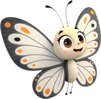 Colorful Cartoon Butterfly Clipart for Adding Charm to Designs. . png