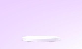 Lavender gradient color background. Purple background 3d with podium. 3D abstract studio room with pedestal podium. Space for selling products on the website. vector
