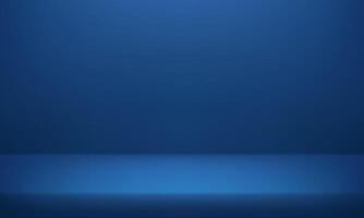 Empty dark blue studio background. Blue studio lighting. Space for selling products on the website. Background 3d. illustration. vector