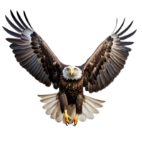Bald Eagle Flying isolated on transparent background png