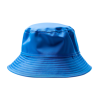 Blue bucket hat isolated on transparent background png