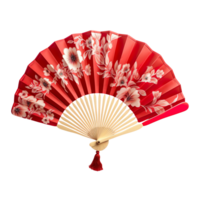 Folding Hand Fan isolated on transparent background png