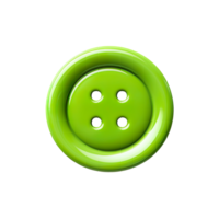 Green button isolated on transparent background png