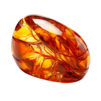 golden amber isolated on transparent background png