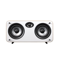 horizontal rectangular music speaker isolated on transparent background png