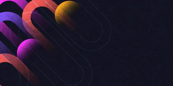 Abstract Background with Colorful Gradient Geometric Shapes. Suitable for Banner, Cover, or Landing Page Design vector