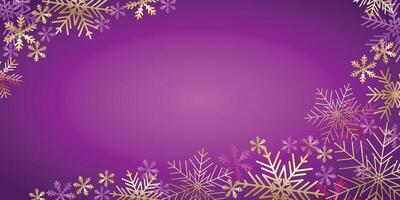 Christmas card, template with snowflakes. Snowflake background. Winter copy space banner pattern. vector