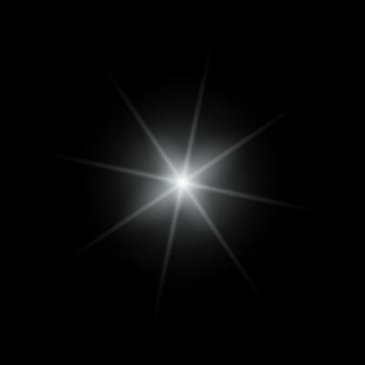 Silver sparkle lights, flashing lights, light effects, sunlight lens flare, glowing ray beams, sparkling starsicon on black background.