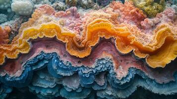 Colorful coral is shown in this underwater photo