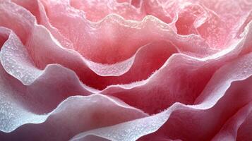 A close up of a pink rose with white petals photo