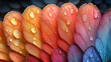 Raindrops on the wings of a butterfly photo