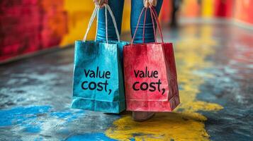 Value cost concept photo