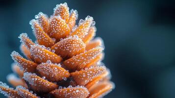 Frosted pine cone by james kennedy photo
