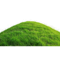 Serene Green Grassy Hill Isolated for Tranquil Landscapes on transparent background png
