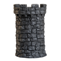 Old Stone Tower - A Majestic Medieval Defensive Structure on transparent background png