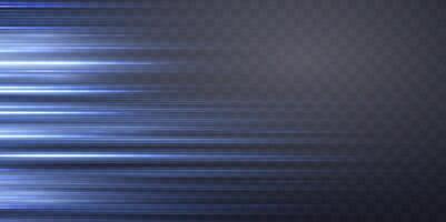 Speed rays, light neon flow, zoom in motion effect, blue glow speed lines, colorful light trails, perspective stripes. vector