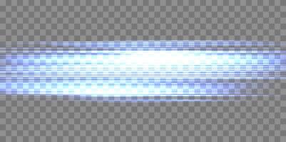 Speed rays, light neon flow, zoom in motion effect, blue glow speed lines, colorful light trails, perspective stripes. vector