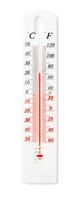 White Thermometer and Hygrometer Displaying Room Temperature and Humidity photo