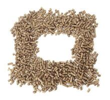 Energy. Pellets on the table photo