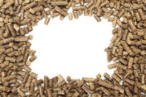 Energy. Pellets on the table photo