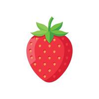 Pineberry fruit isolated flat illustration on white background vector