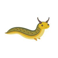 Slug animal isolated flat illustration on white background vector