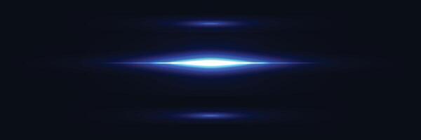Neon blue horizontal speed lines.. Laser lines of light. light luminous ray lines with neon glowing effect. Shiny explosions of Flash light. hi-tech design elements, vector