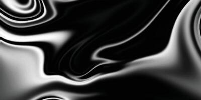 Dark liquid wave metal background. Metallic liquid surface. Silver liquify background. Black and white liquid background texture vector