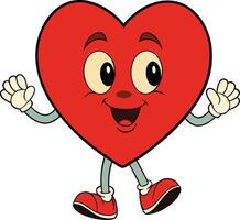 Heart happy icon vector