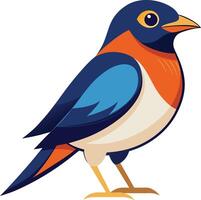 Create a bird icon with white background vector