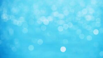Blue bokeh background with blurred lights video