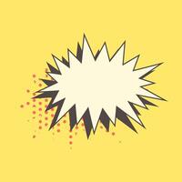 Vintage speech bubble for comics. element for design vector