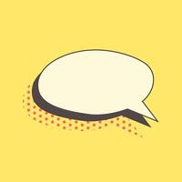 Retro style speech bubble. Comic message. Design element. illustration vector