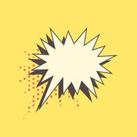 Retro style speech bubble with comic message effect. art vector