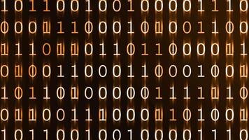 Digital Binary Code Background Golden video