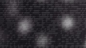 Digital Binary Code Background Dark video